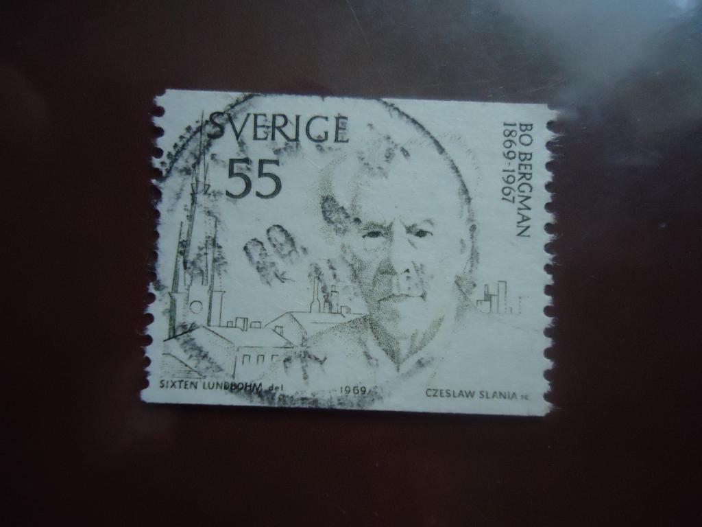1969 г.  Швеция  гаш.  без клея.