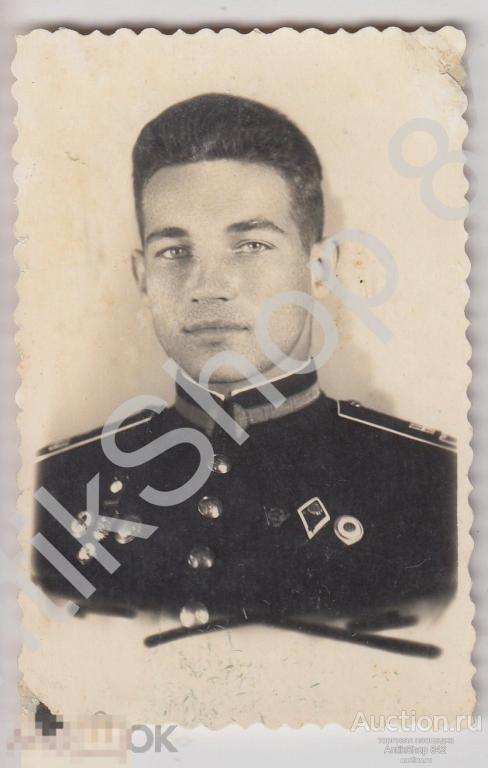 Курсант суворовского училища. Суворовец. СВУ. Знаки ромб. Подписано текст. 1956г.