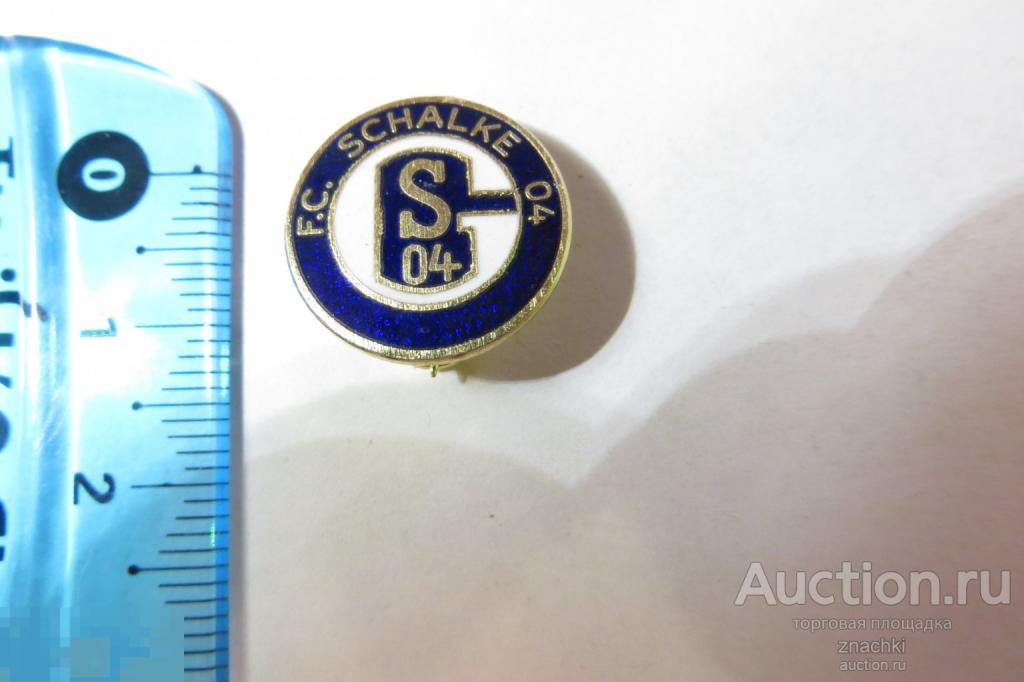 СПОРТ   F.C. SCHALKE    04   Немецкий футбольный клуб тяжелый эмаль      ( S )