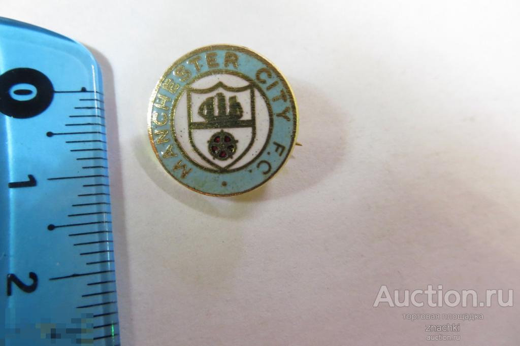 СПОРТ  MANCHESTER CITY  F.C.  Футбольный клуб  тяжелый эмаль   ( S )