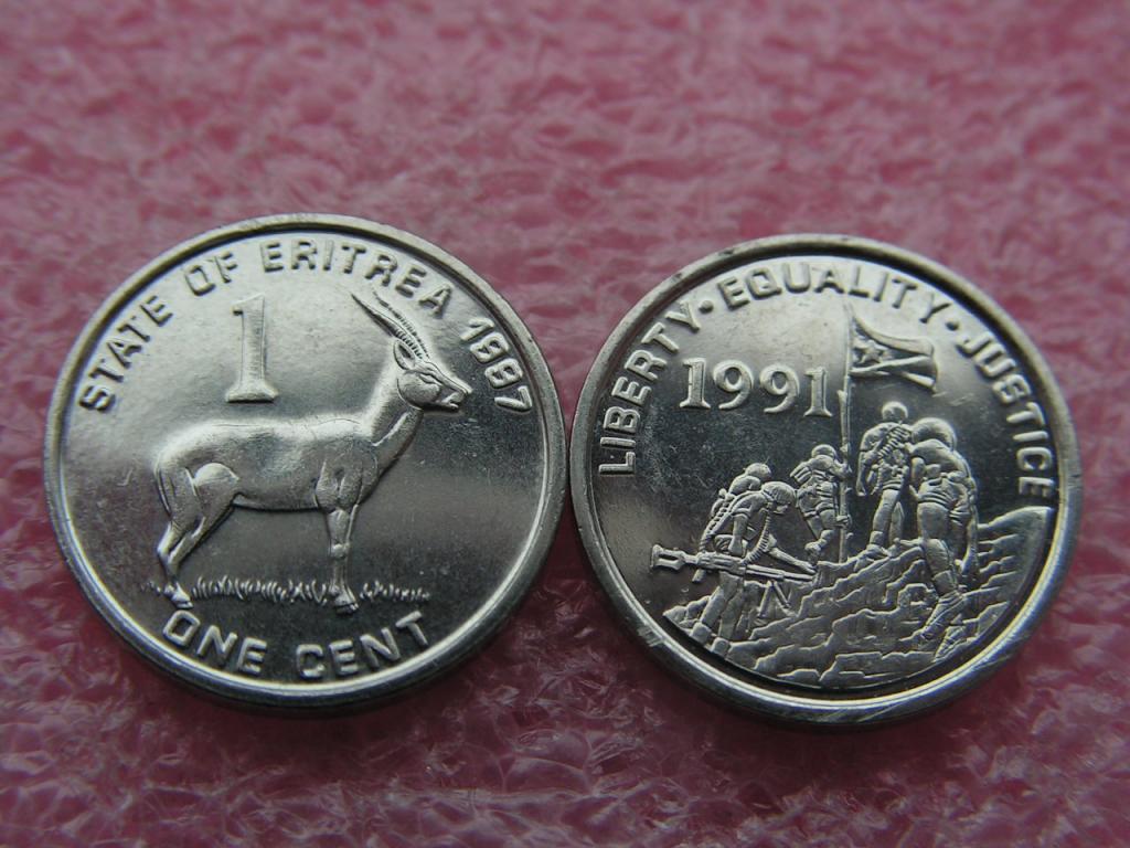 Эритрея 1 цент 1997 unc