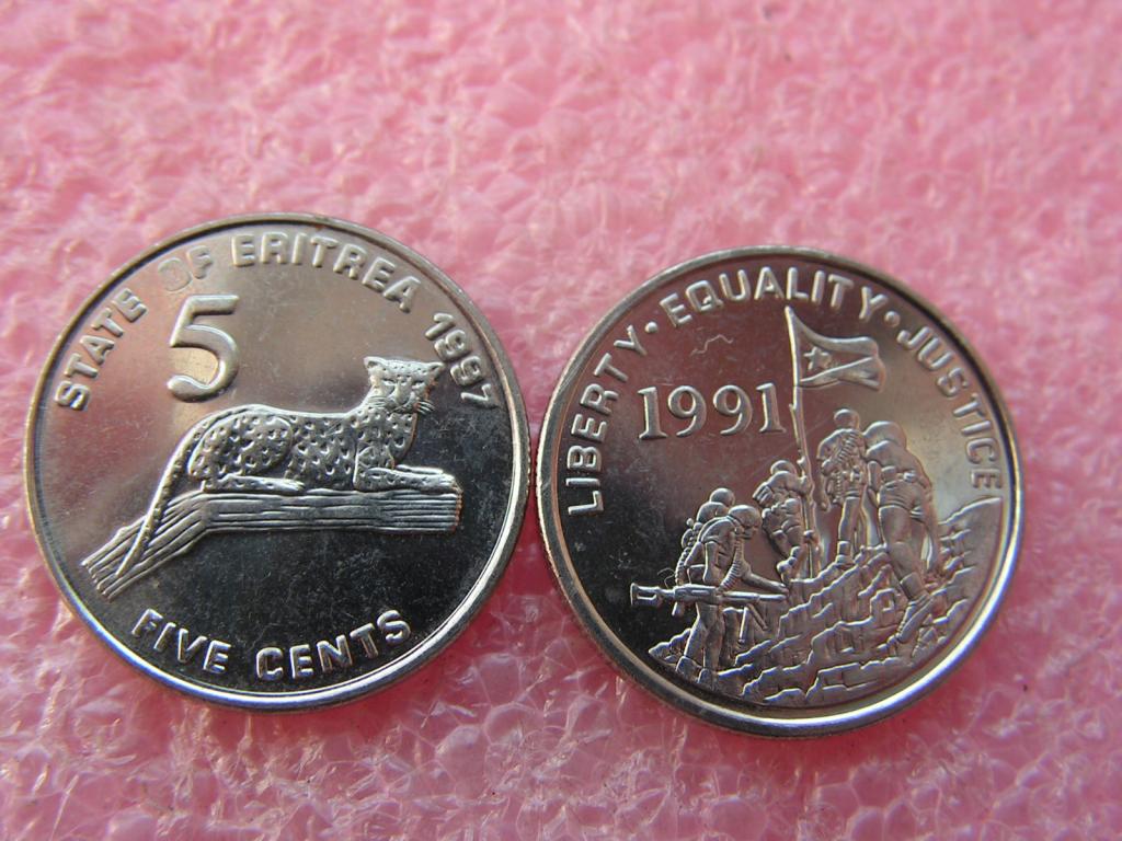 Эритрея 5 центов 1997 unc