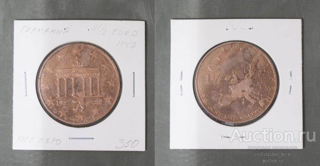 Монета 1 1/2 евро 1957 года  ФРГ  (А 1/65)