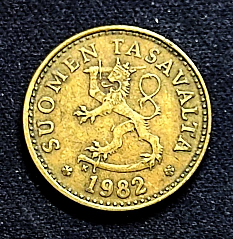 Финляндия 10 пенни 1982 год. из оборота