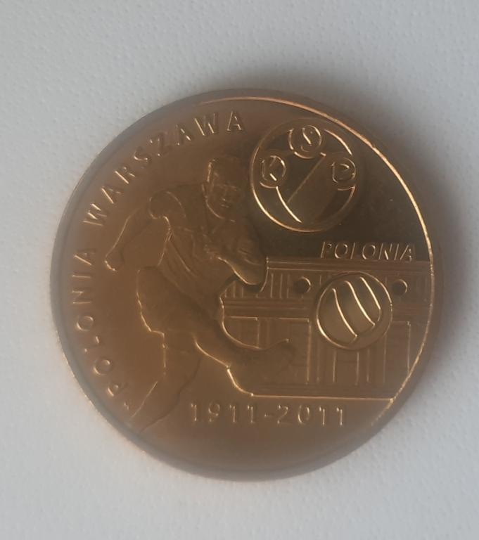 2 ЗЛОТЫХ 2011 Г. ПОЛЬША. ПОЛЬСКИЕ ФУТБОЛЬНЫЕ КЛУБЫ