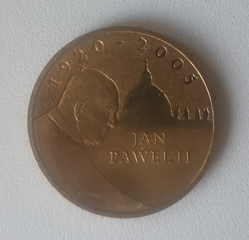 2 ЗЛОТЫХ 2005 Г. ПОЛЬША. ПАПА ИОАНН ПАВЕЛ II.