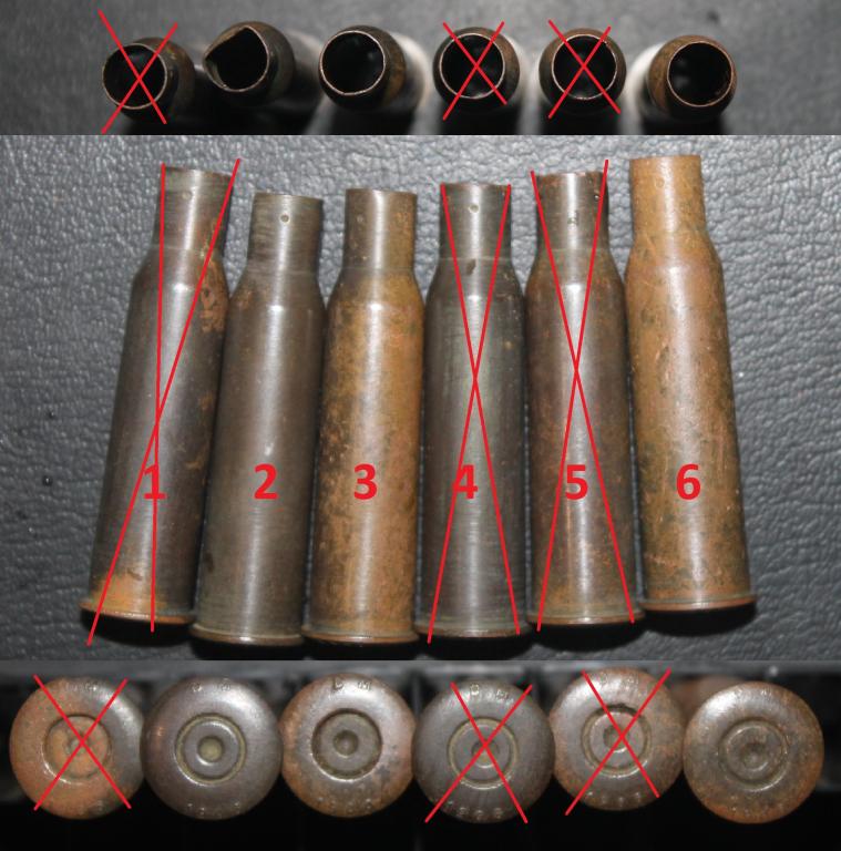 Гильза 7.62х54R, Германия. Клеймо DM 1906. Отстрел.