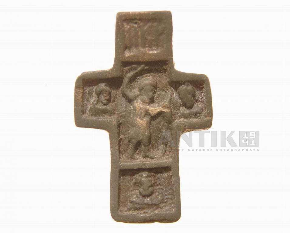 Крест. Великомученик Никита, побивающий беса. Избранные святые, Христианская древность