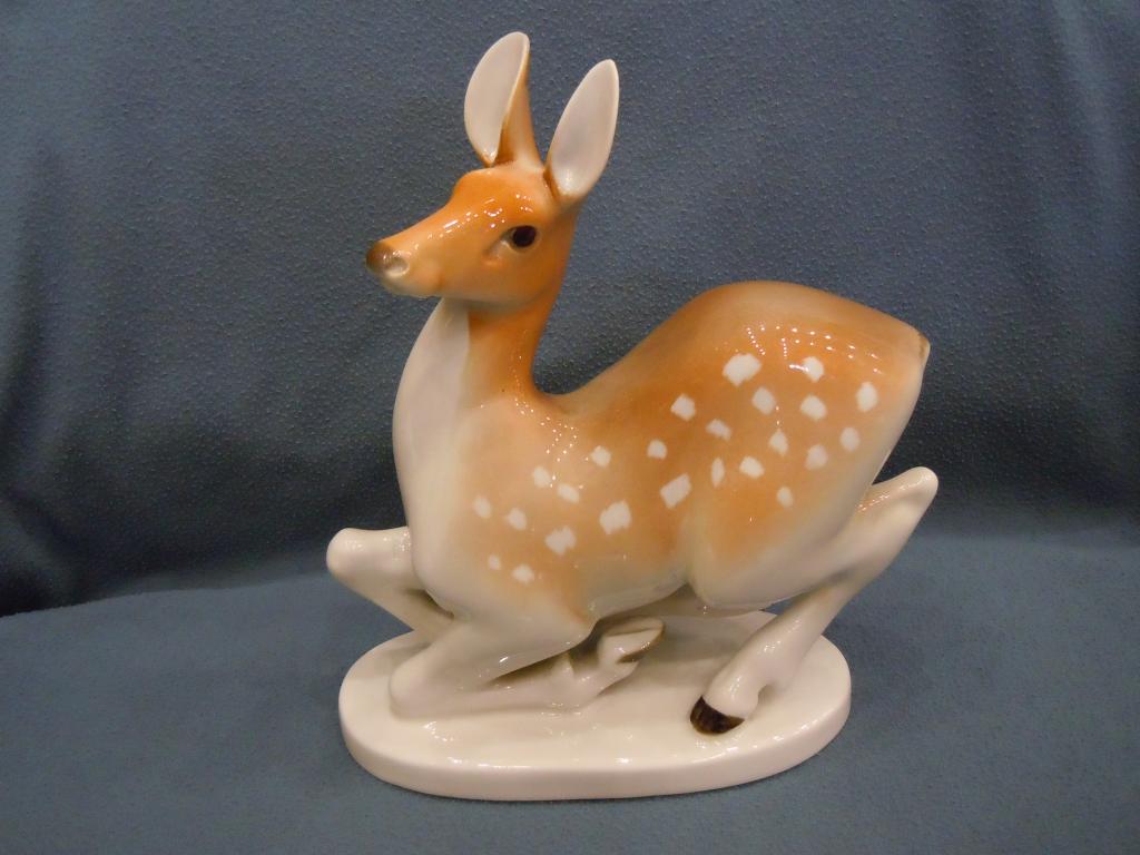 "Косуля" ЛФЗ СССР, 1950гг, фарфор