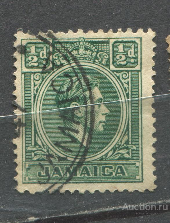 ЯМАЙКА 1938 БРИТАНСКИЕ КОЛОНИИ СТАНДАРТ КОРОЛЬ ГЕОРГ
