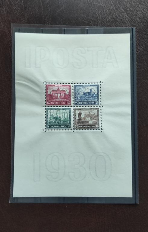 1930 блок IPOSTA MNH ** люкс