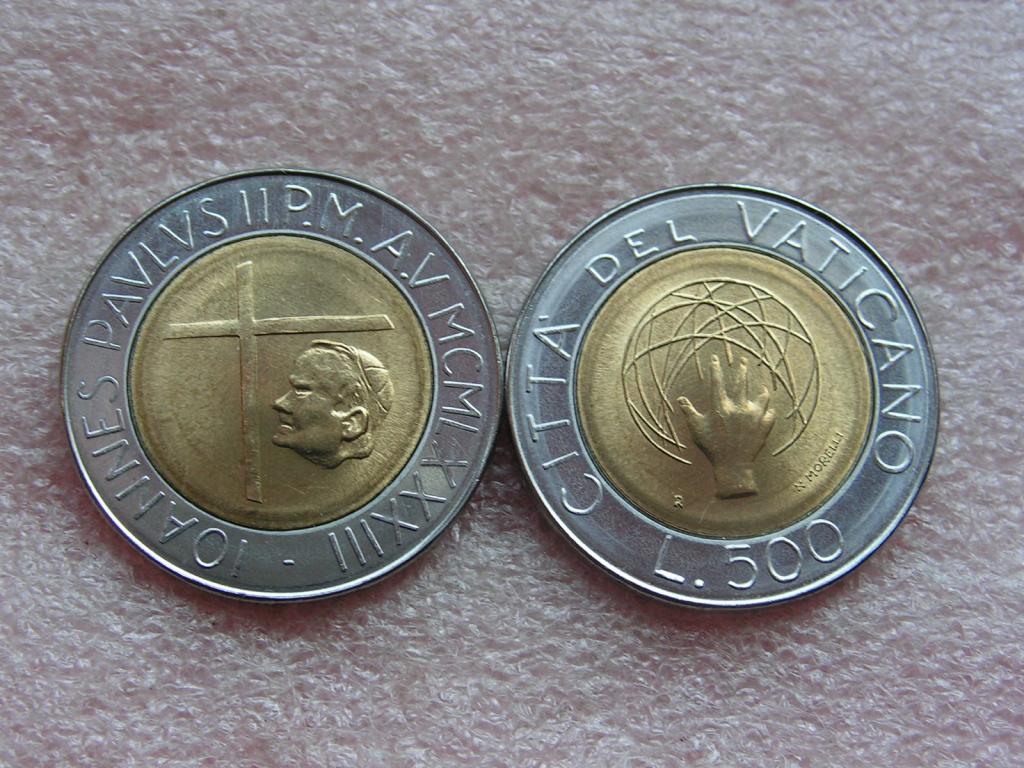 Ватикан 500 лир 1983 ANNO V unc