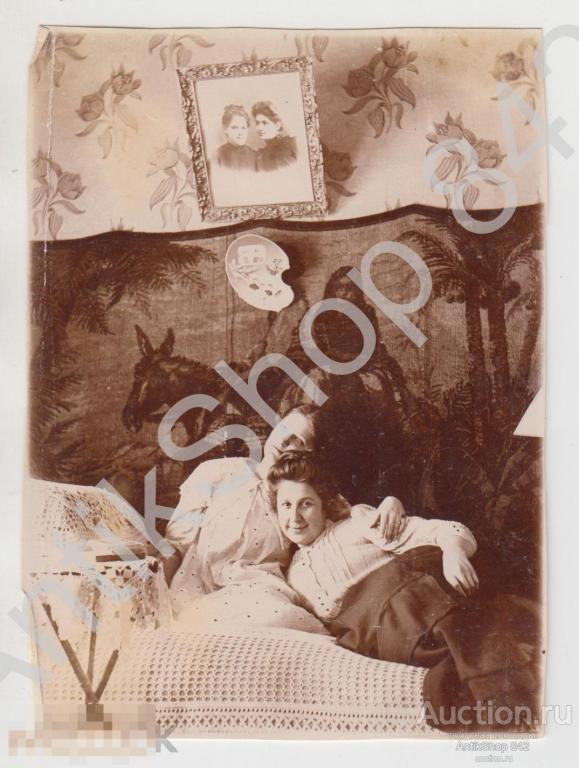 Дореволюционный интерьер Гобелен портрет панно.