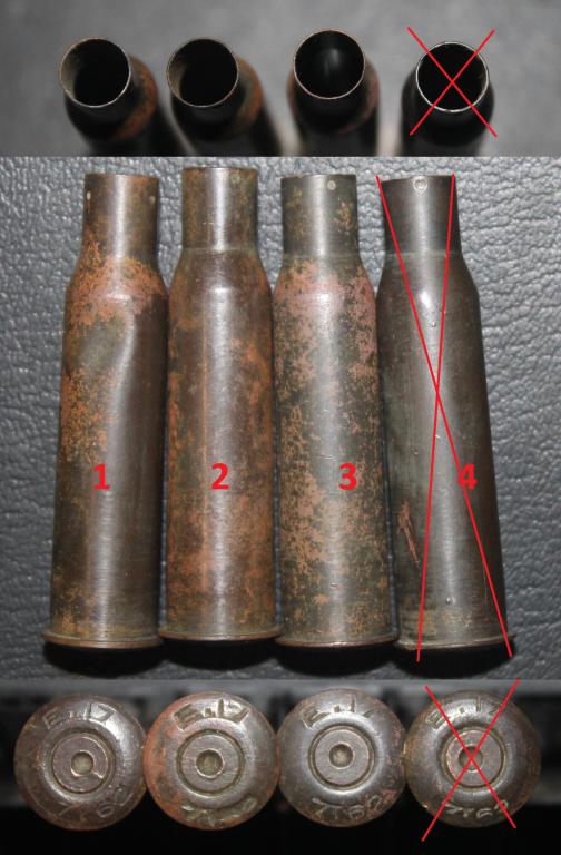 Гильза 7.62х54R, Англия. Клеймо E.17 7.62. Отстрел.