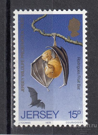 JERSEY  ДЖЕРСИ   Фауна Летучая мышь № 211  1979  Сост** MNH