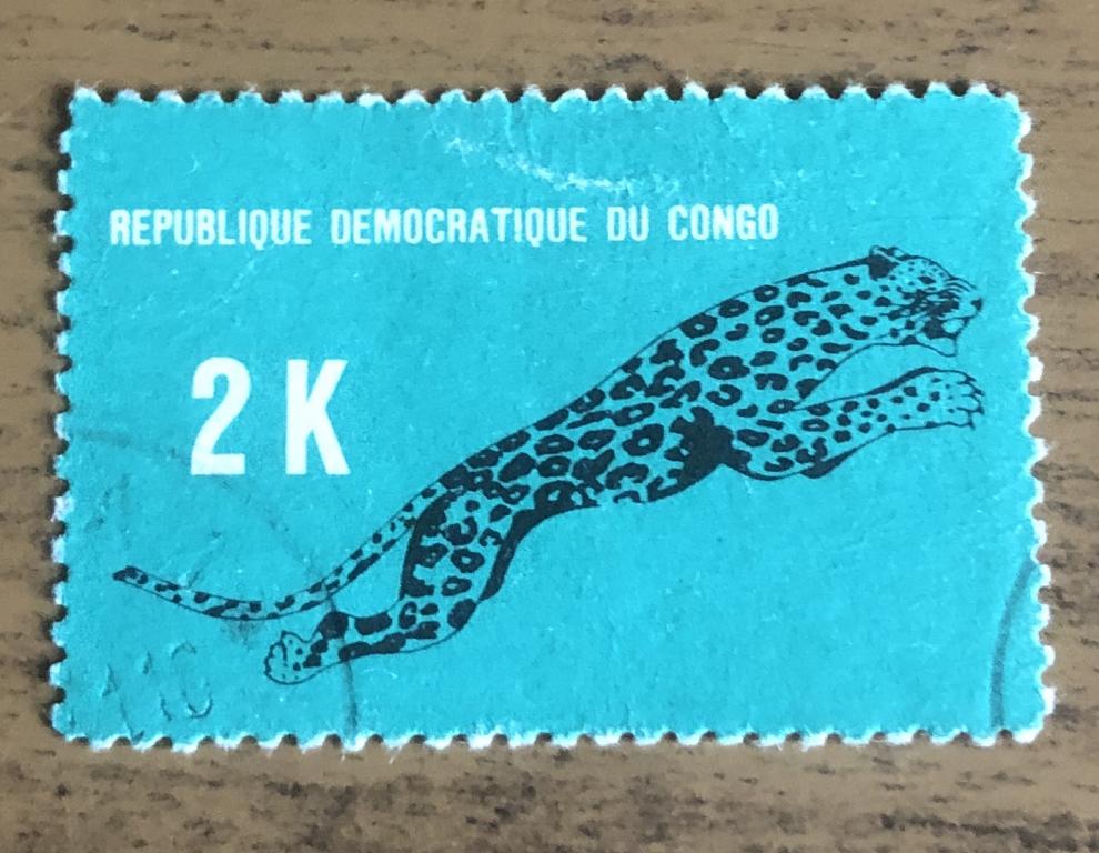 Марки Конго 1968 г леопард