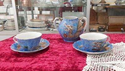 Подарочный японский чайный набор (сервиз), расписной