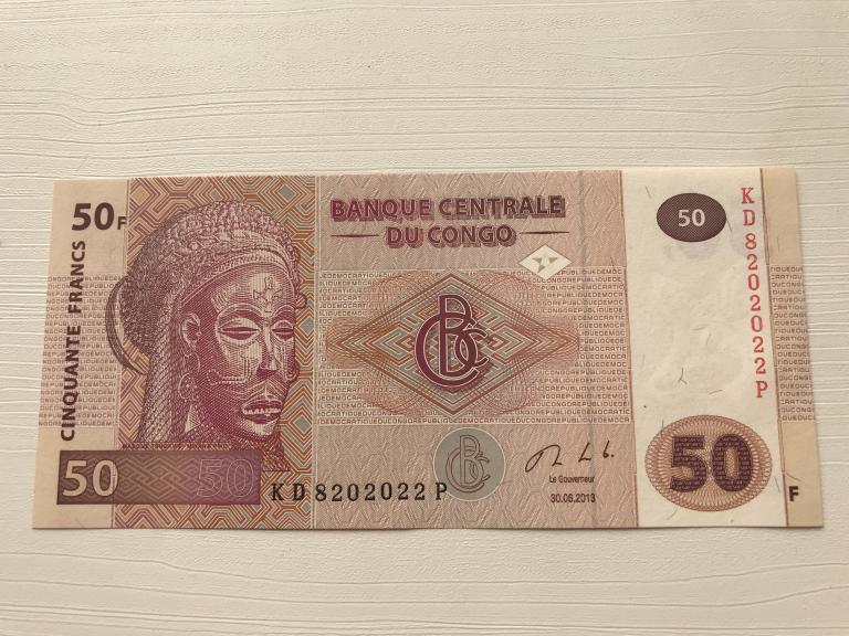 Конго. 50 Франков..UNC . Из Пачки.