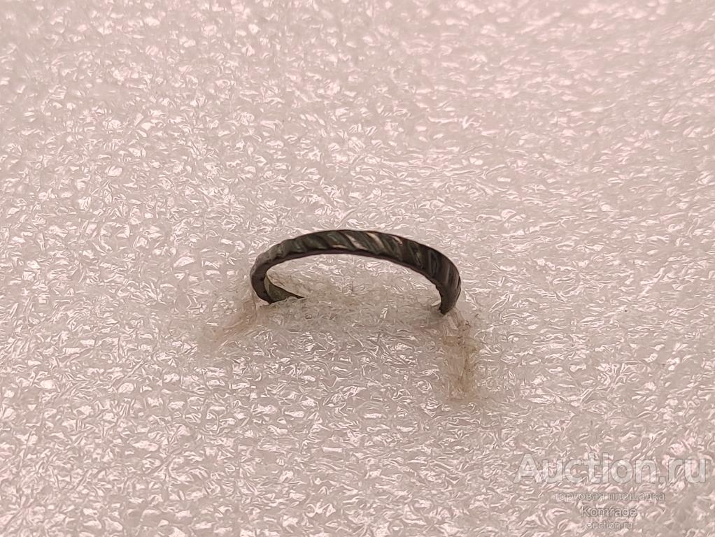 Старинный перстень кольцо Древняя Русь / бронза