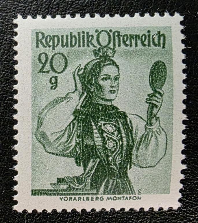 Австрия. Национальный женский костюм. Стандарт. 1948/51.**