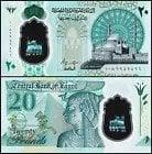 Египет - 20 Фунтов 2023 полимер UNC