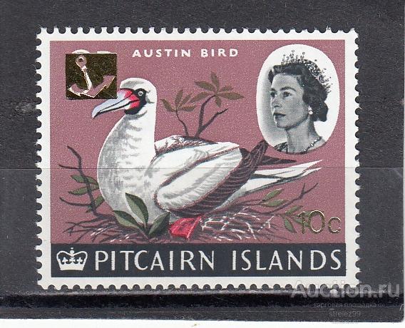 PITCAIRN ISLANDS ПИТКЕРН  Фауна Птицы № 78 Надпечатка 1967  Сост** MNH
