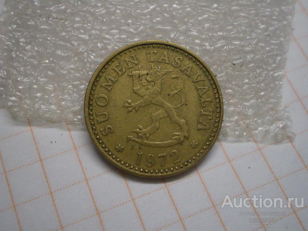 Финляндия. 10 пенни 1972 года.