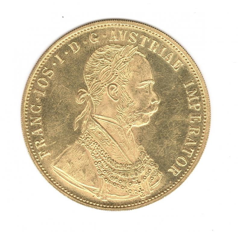 Австрия Австро-Венгрия 4 дуката золото рестрайк 1915