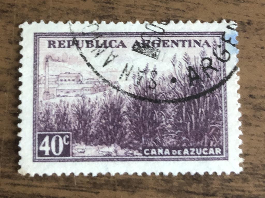 1945 Аргентина - флора, Сахарный тростник