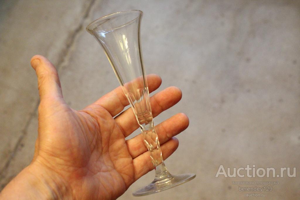 Фужер , бокал , рюмка , шампанка , флейта . Стекло . Мальцов . ИСЗ .  Состояние ! 