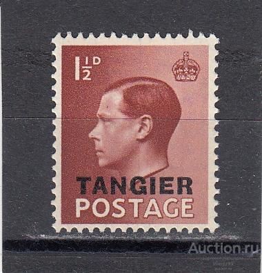 TANGIER  ТАНЖЕР   Эдуард  VIII  № 13  1936  Надпечатка  Сост** MNH