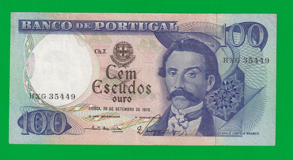 ПОРТУГАЛИЯ   100 эскудо 1978 - 169b(2)   VF++