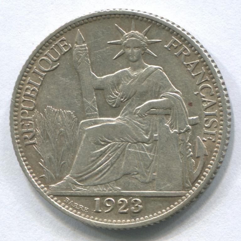 ИНДОКИТАЙ 20 ЦЕНТОВ 1923 XF