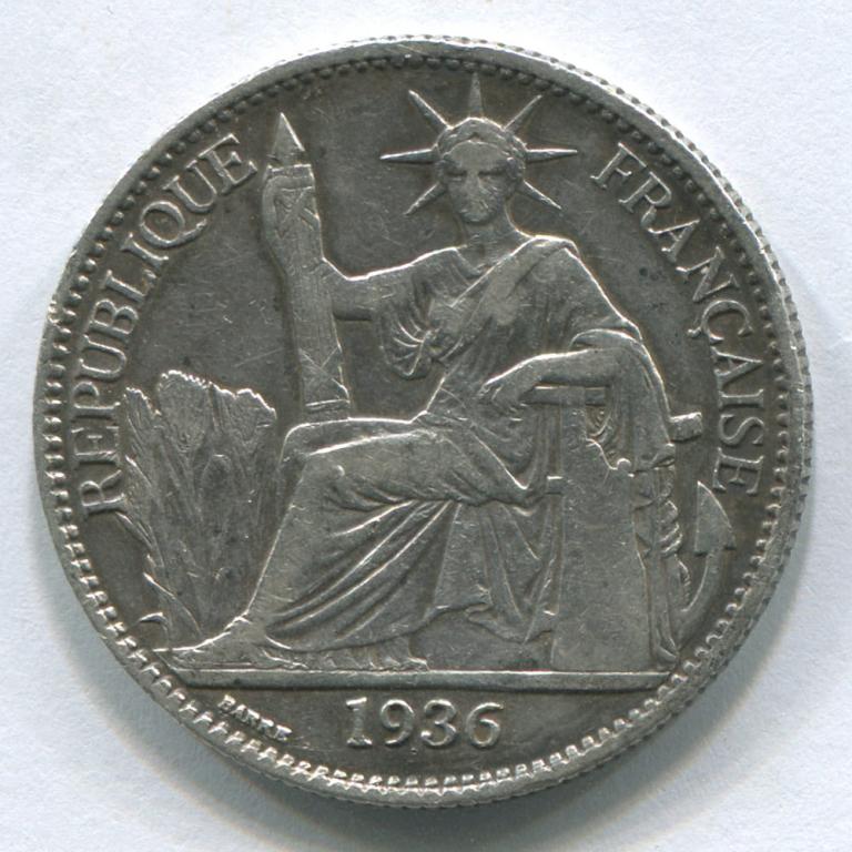 ИНДОКИТАЙ 50 ЦЕНТОВ 1939 GVF/XF