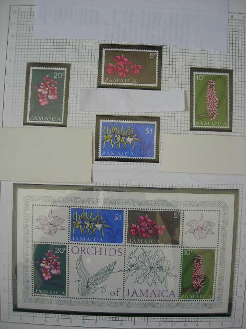 Ямайка 1973 флора: цветы (орхидеи)    MNH