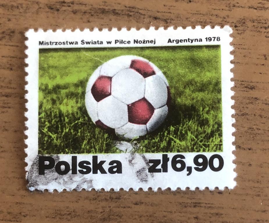 Марки Польша 1978  г футбол спорт