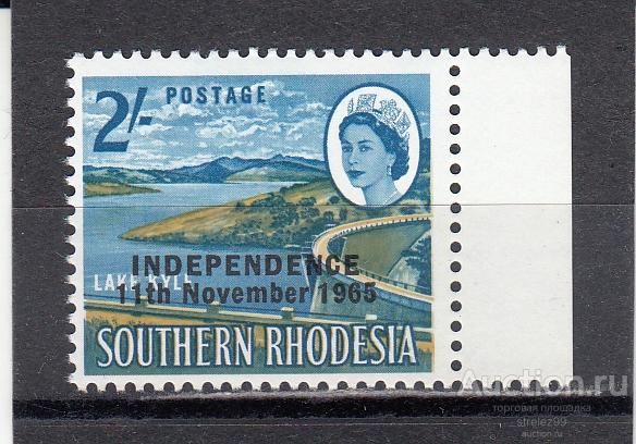 SOUTHERN RHODESIA РОДЕЗИЯ    Виды Надпечатка Независимость № 18    1966  Сост** MNH