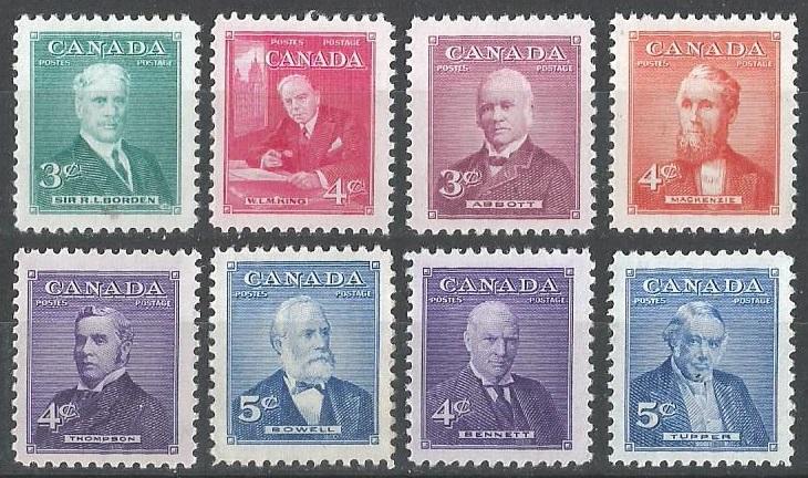 Канада. 1951, 1952, 1954, 1955 гг. Премьер-министры. MNH