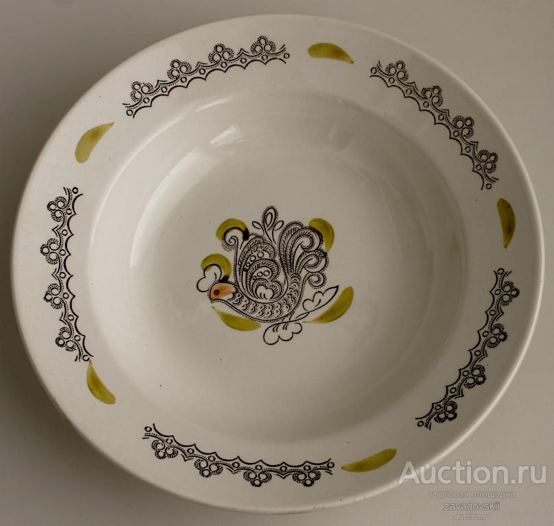 Тарелка ЗИК Конаково Жар-Птица, 24 см.