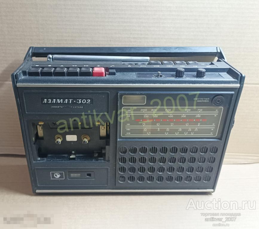 Кассетная магнитола Азамат 302 с блоком питания