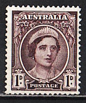 Австралия. 1943 г. Елизавета. Mi# 163. Из серии. MNH. А3-439