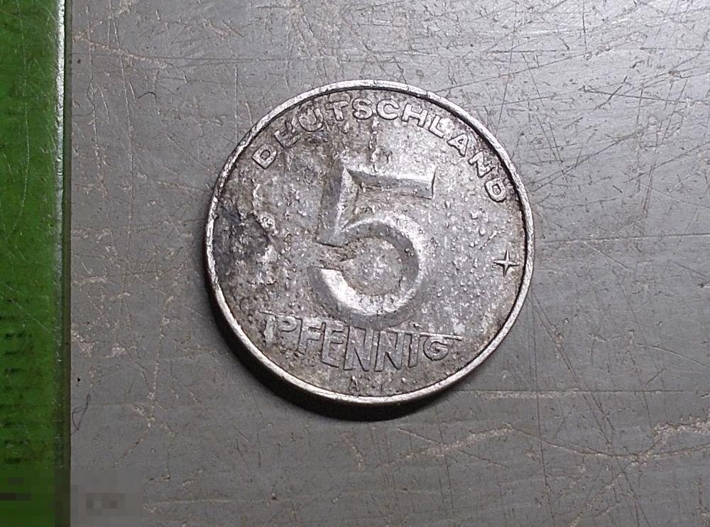 ГДР 5 пфеннигов 1952 год Оригинал