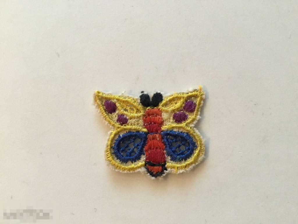 БАБОЧКА вышивка маленькая СССР винтаж