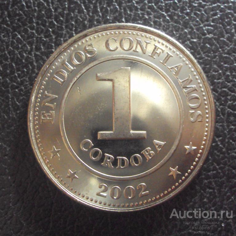 Никарагуа 1 кордоба 2002 год.