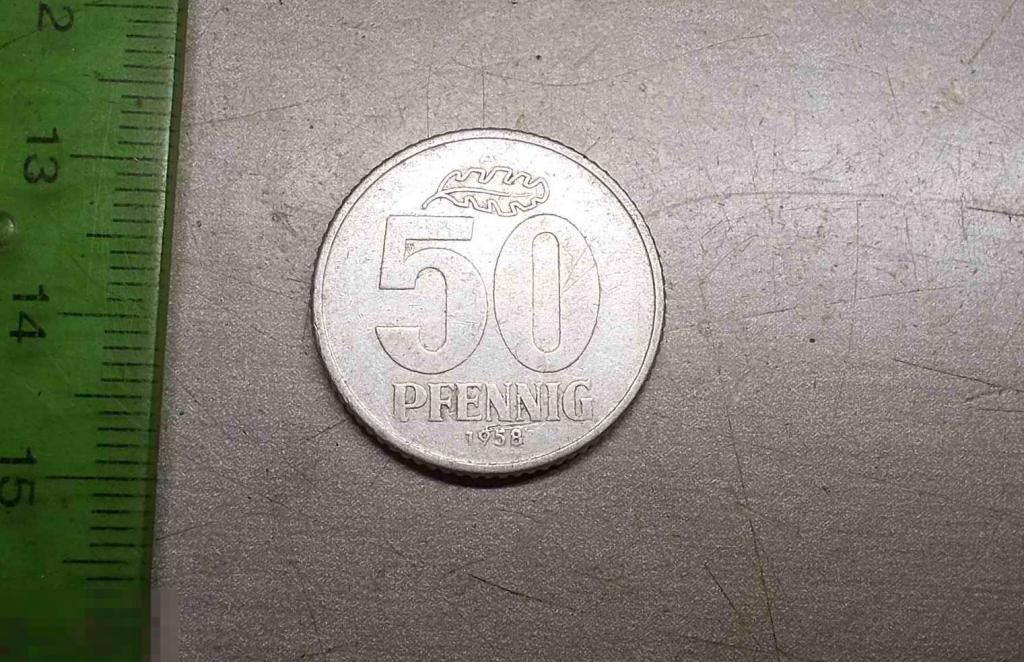 Германия 50 пфеннигов 1958 год Оригинал