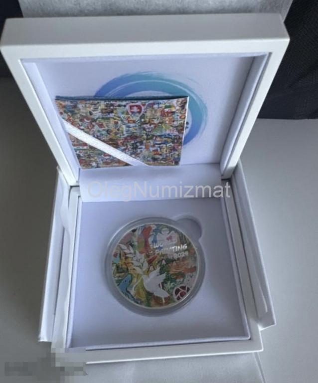 Казахстан 2000 тенге 2024 Картина Мира, World painting, Мировая Живопись, Искусство СЕРЕБРО