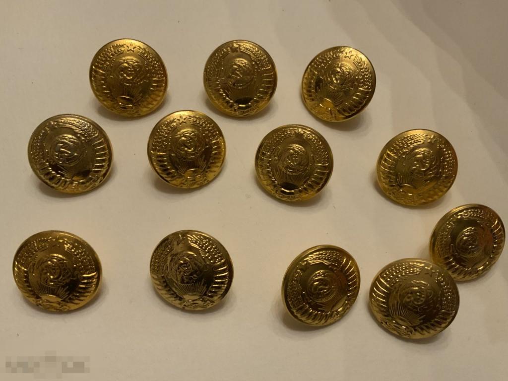 ПУГОВИЦА Металл Генеральская Герб ВС СССР Большая 22 мм МОСШТАМП 1964 год  Отл