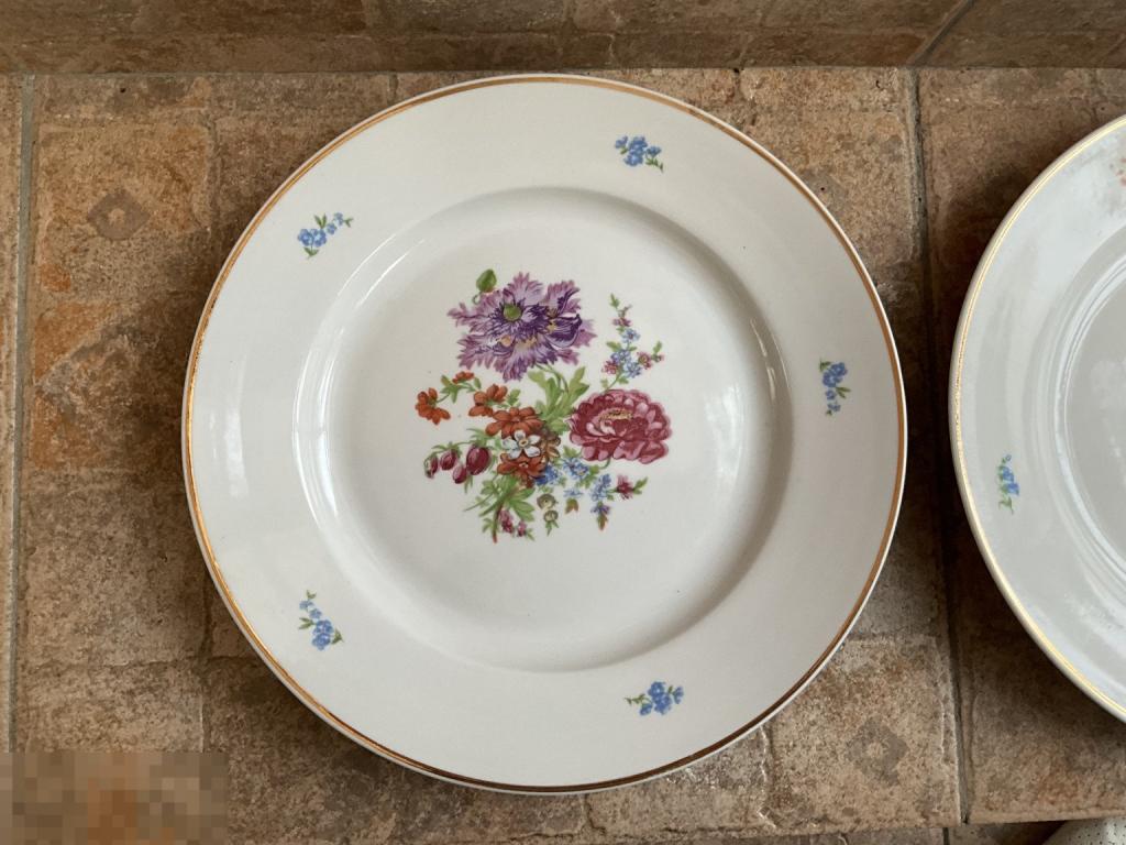 ТАРЕЛКА 24 см из сервиза  МЕЙСЕНСКИЙ БУКЕТ цветы ДУЛЕВО  Отл