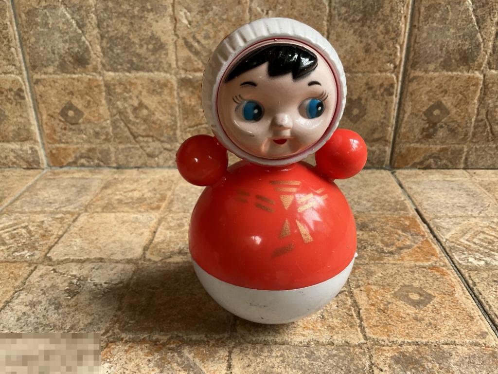 НЕВАЛЯШКА кукла пластик игрушка СССР  Отл