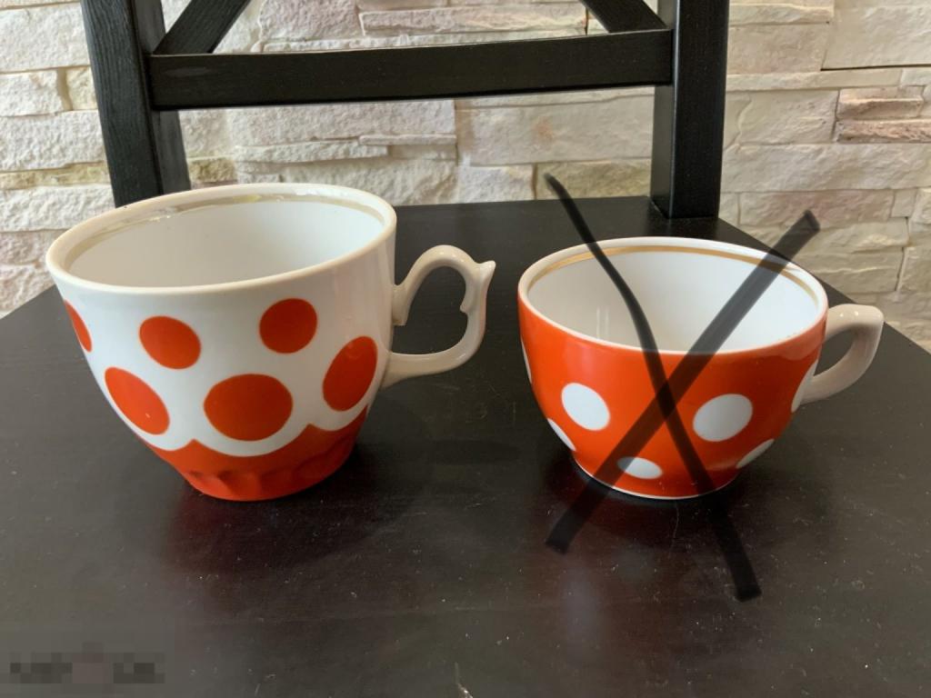 ЧАШКА кружка чайная в ГОРОШЕК горох БОГДАНОВИЧ Отл